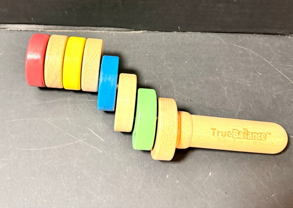 TrueBalance hand held wooden Coordination Portable balance game for kids adults